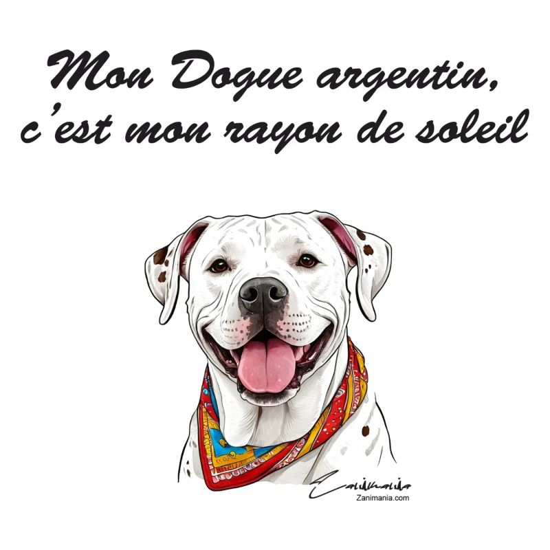 Dogue argentin rayon de soleil