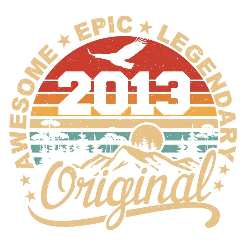 Original 2013 Retro 2013 Birthday Gift