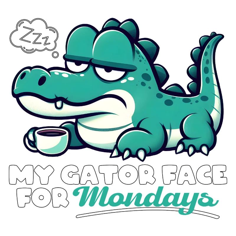 MON VISAGE D’ALLIGATOR POUR LES LUNDIS