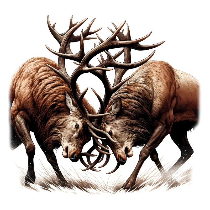 Waldtier Hirsch - Geweihjagd - Hirschbrunft