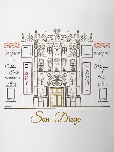 San Diego Illustration, Art Museum Hand-Drawn