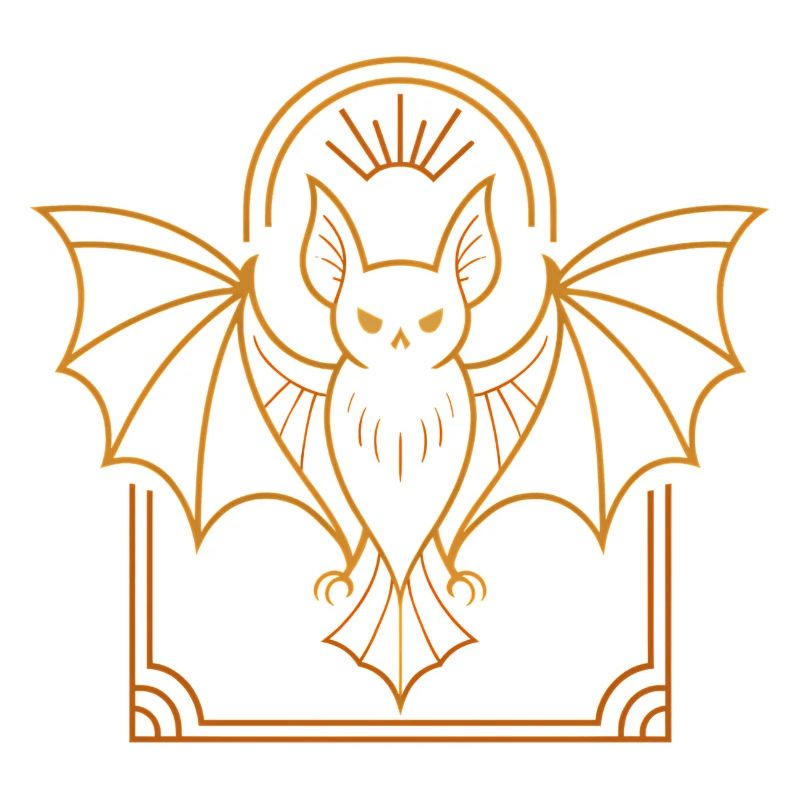 Fledermaus mit Heiligenschein Ornament