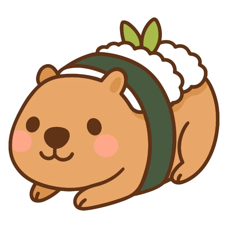 Capybara Sushi – cute & delicious 🍣🦫