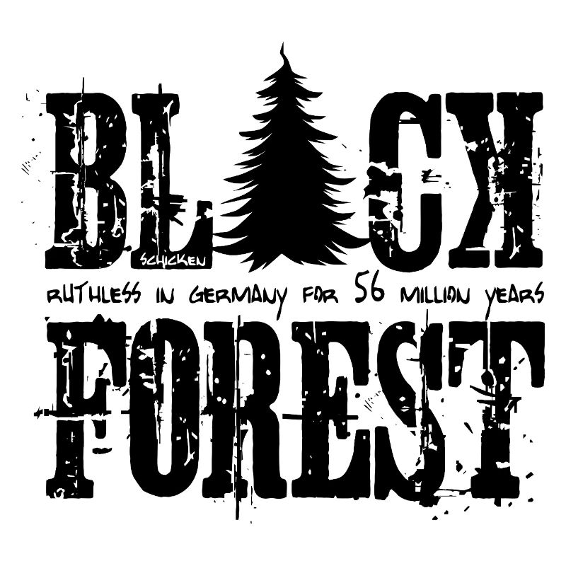 Lettrage Forêt-Noire Noir