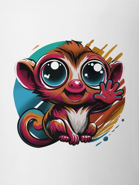 Kunterbunter Chibi Affe
