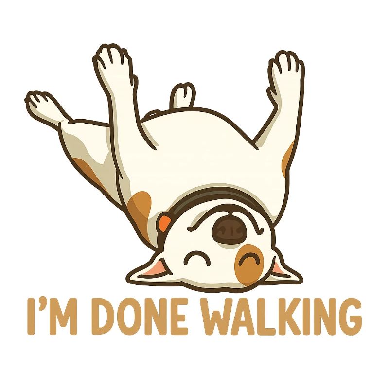 Done Walking Pup Cartoon