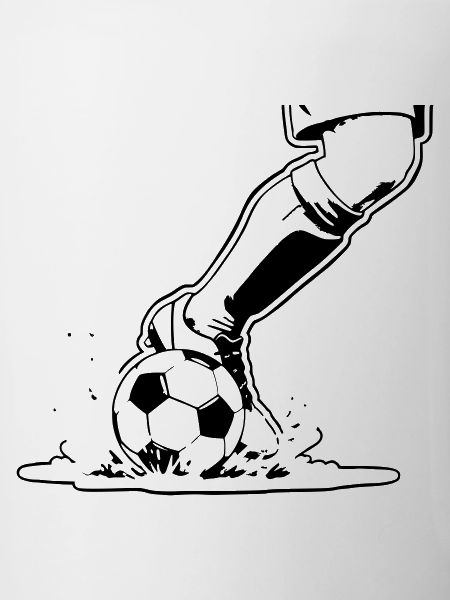 Soccer Shot Closeup Kick Vector