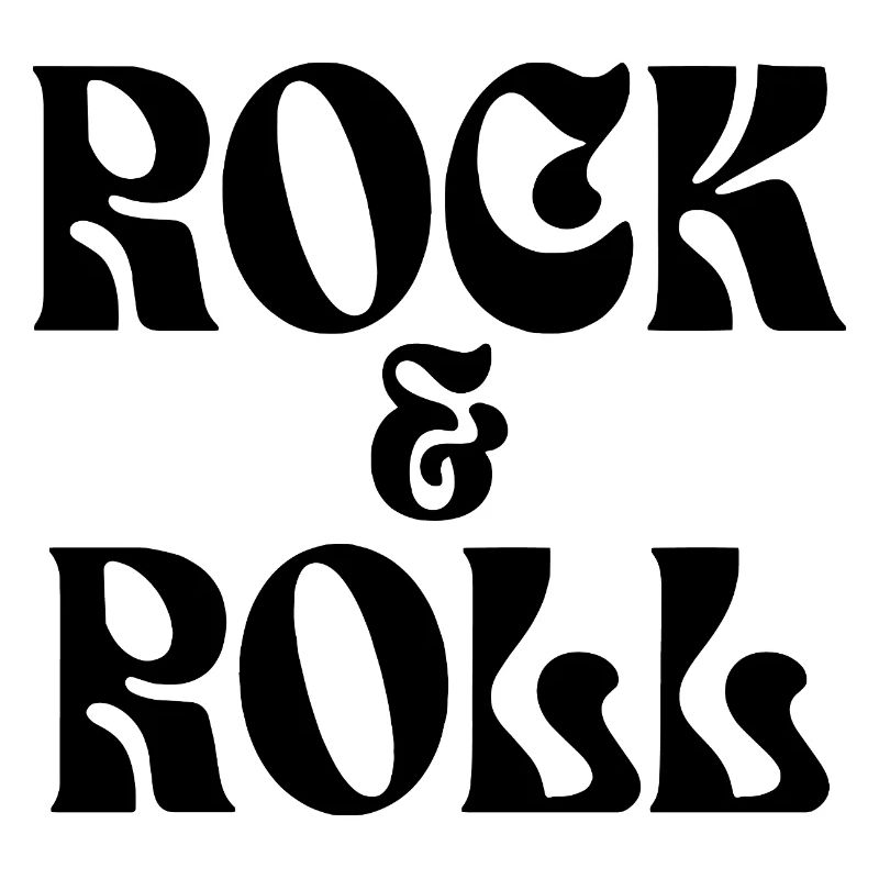 Conception du logo de la musique rock and roll