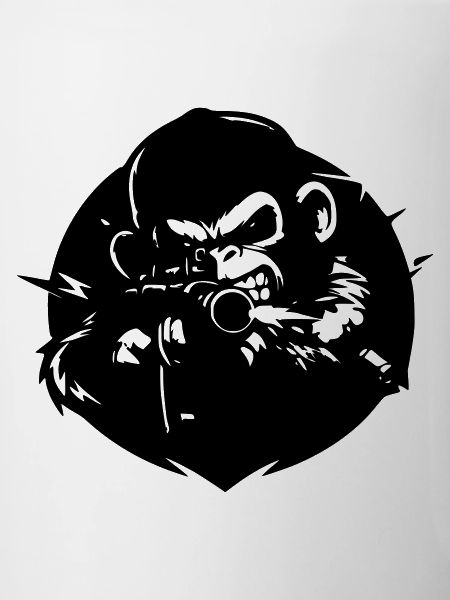 Monkey with Rifle
