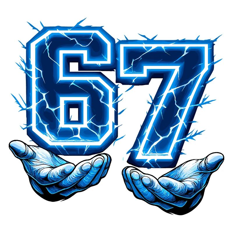 67 Six Seven Meme Gen Alpha Lustig