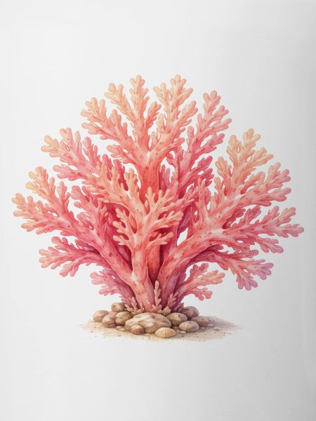 Pink Coral Illustration
