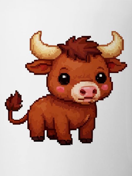 Pixel Bull Cuddly Bull