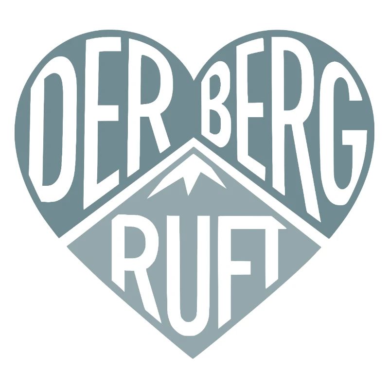 Der Berg ruft - Herzdesign