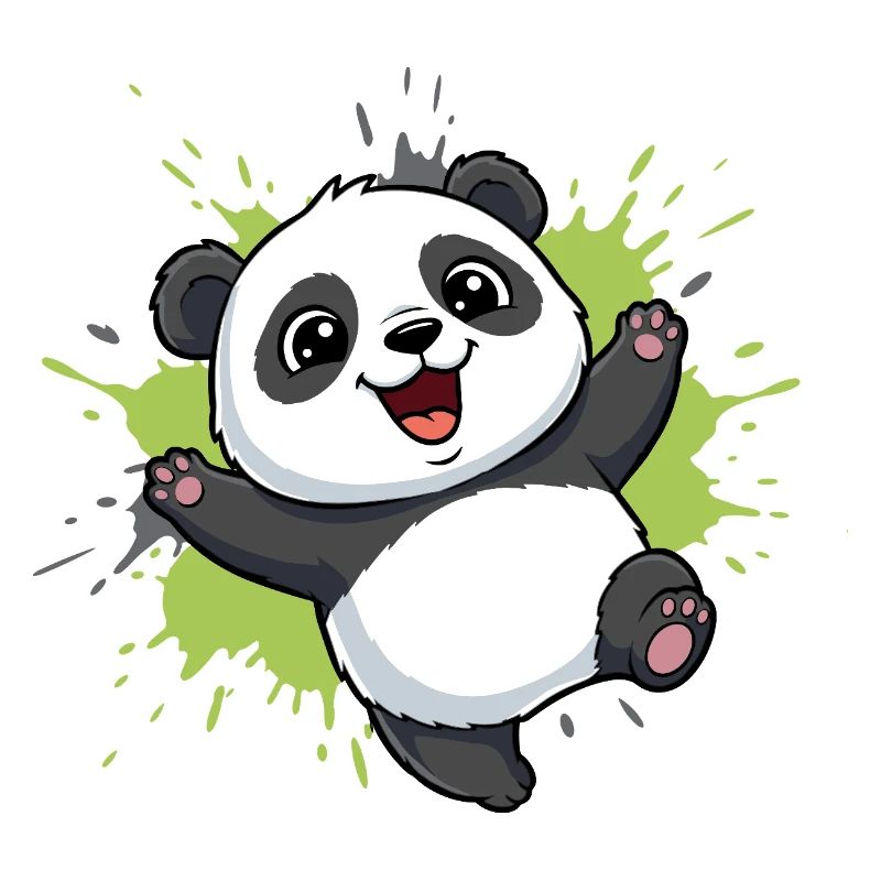 Panda Splash Happy Joy