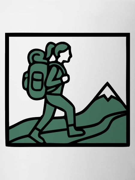 Hiker Backpack Mountains Hiking Women Wanderlust