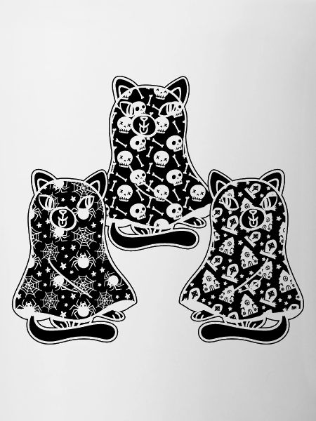 Funny Halloween Cat Ghost