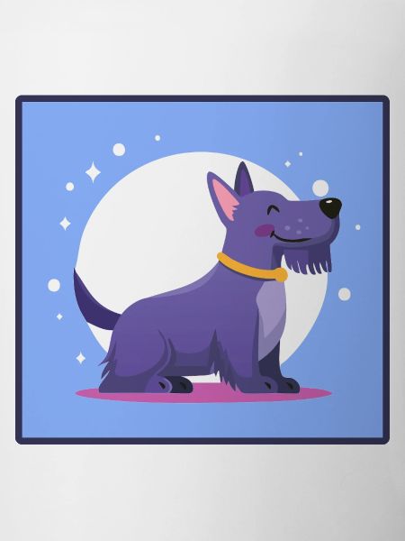 Lila Scottish-Terrier (Comic)