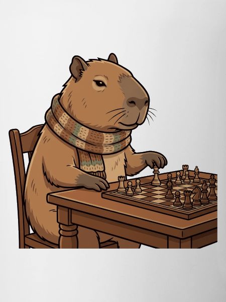 Capybara spielt Schach