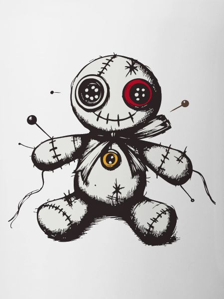 Genähte Voodoo Puppe