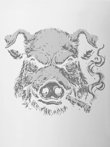 Schwein rauchende Zigarre