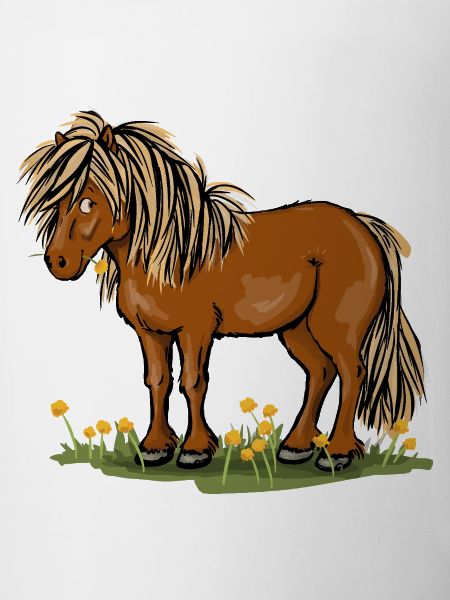 Pony mit Löwenzahn