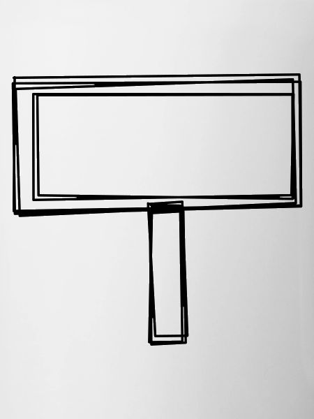 Ortstafel handgezeichnet