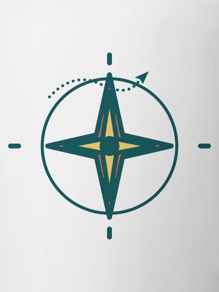 Nordstern Kompass Grafik