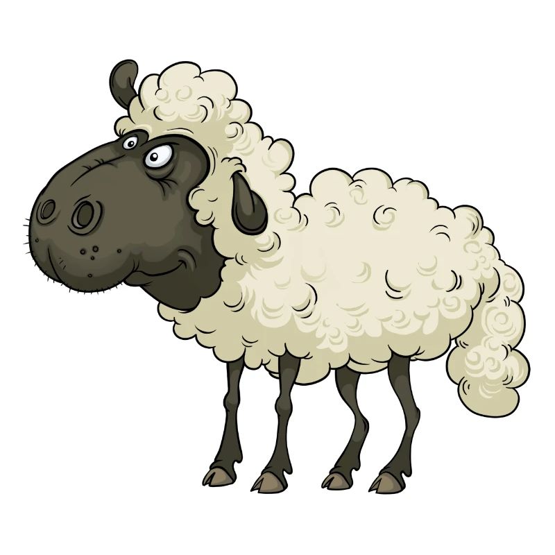 Funny Cute Cool Sheep Lamb