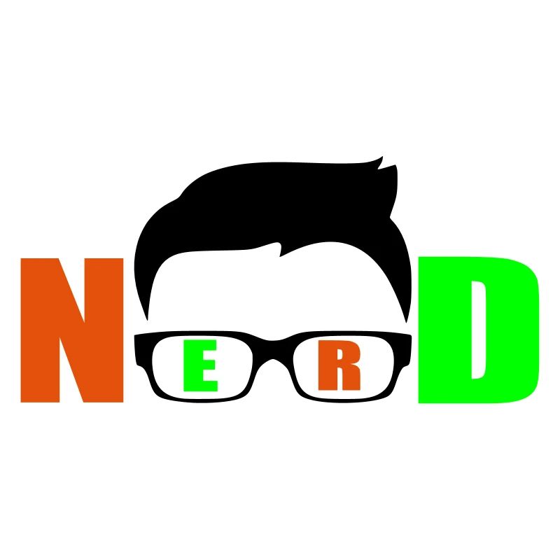 Nerd lustiges Logo
