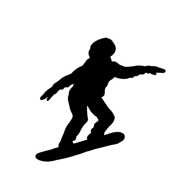 Snowboarder Snowboard Silhouette black Athletes