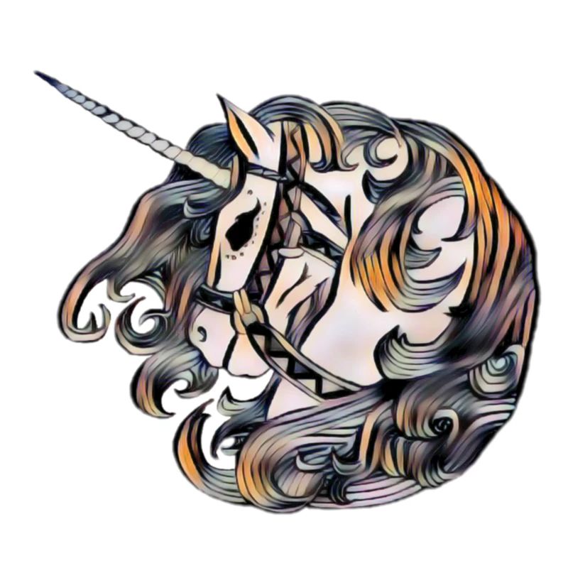 Verspieltes Einhorn Ornament