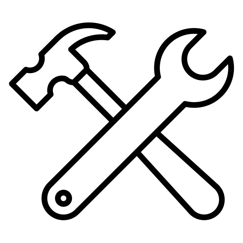 Wrench and hammer