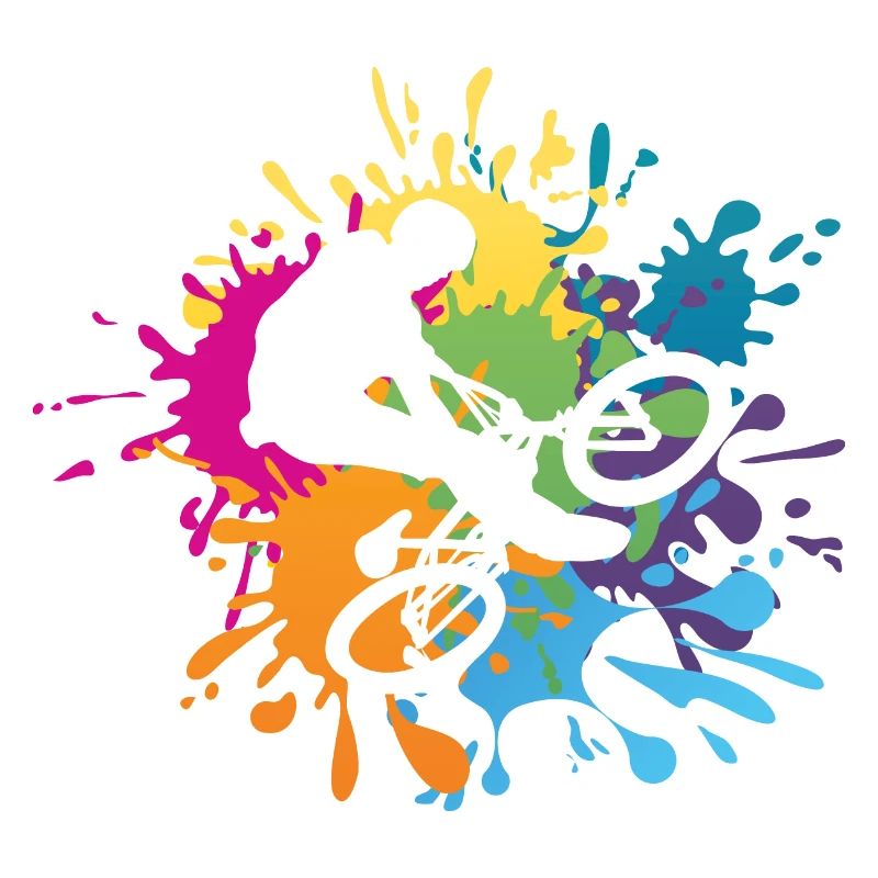 BMX MTB Colour Splash Gift Idea