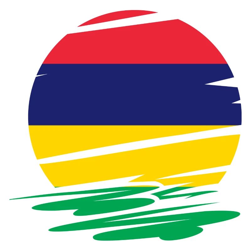Mauritius sunset flag