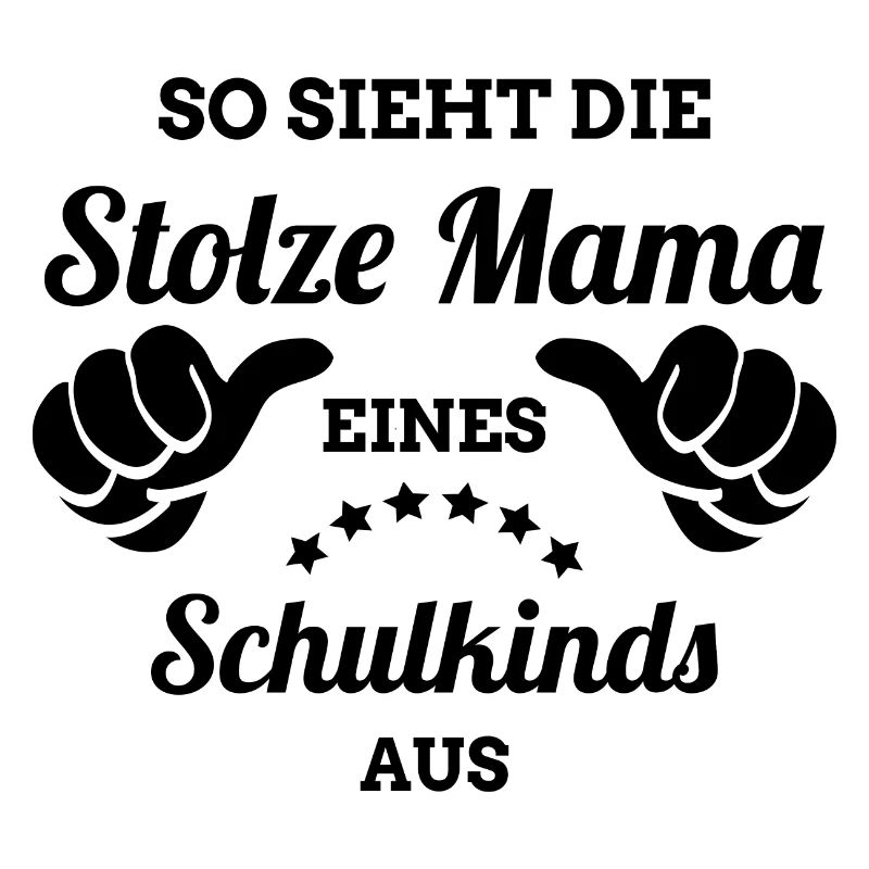 Stolze Mama eines Schulkinds | Eltern 1. Schultag