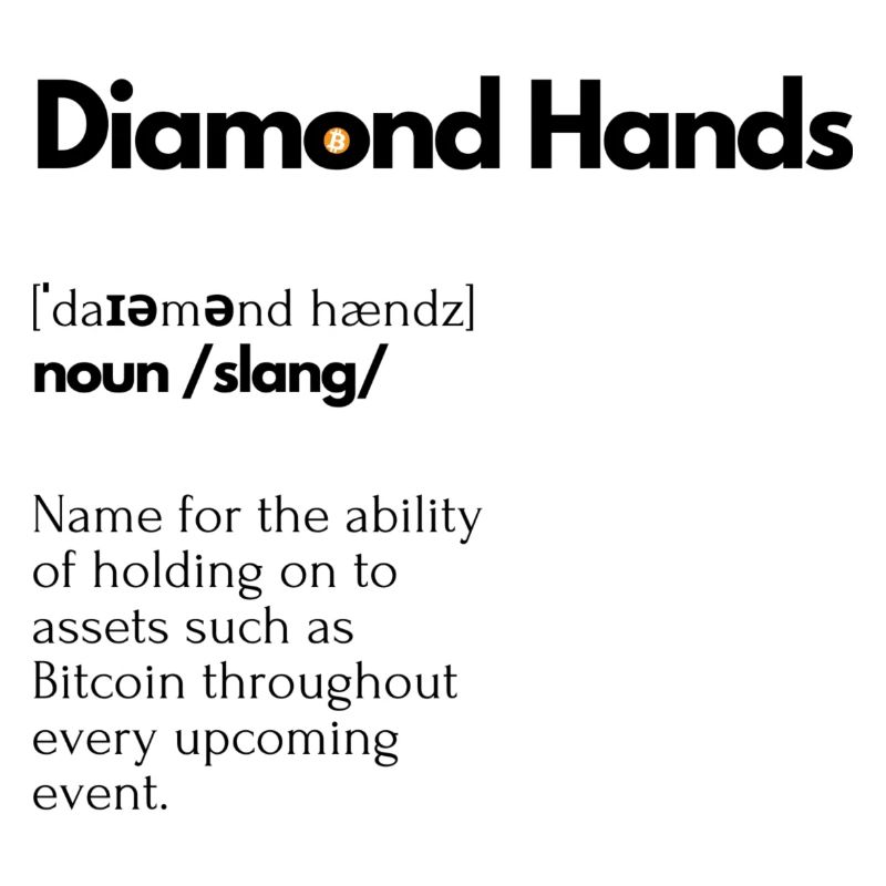 Diamond Hands btc dictionary look