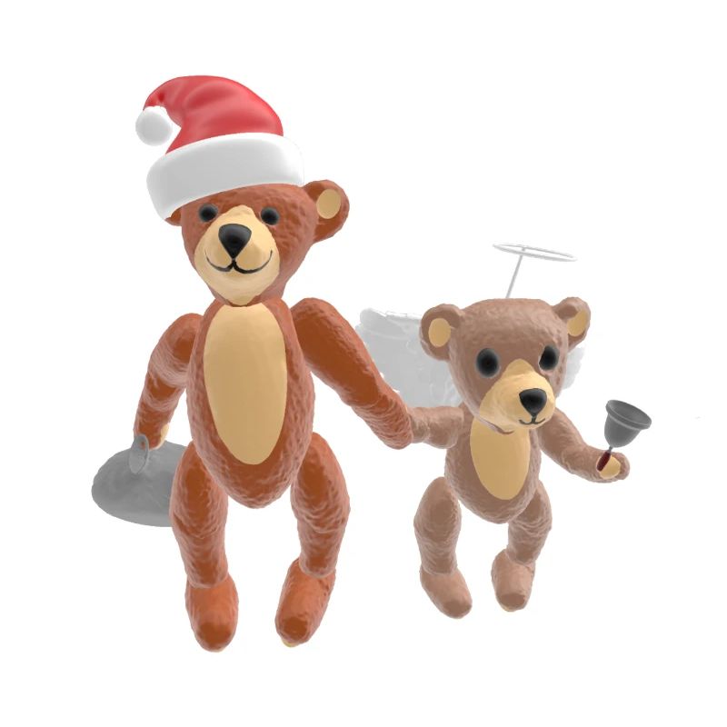 Ours de Noël 3D