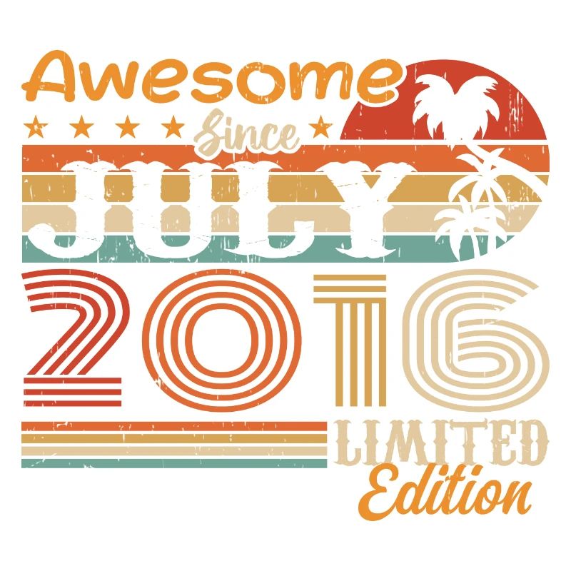 Juli 2016 Juli Geburtstagsgeschenk Juli 2016
