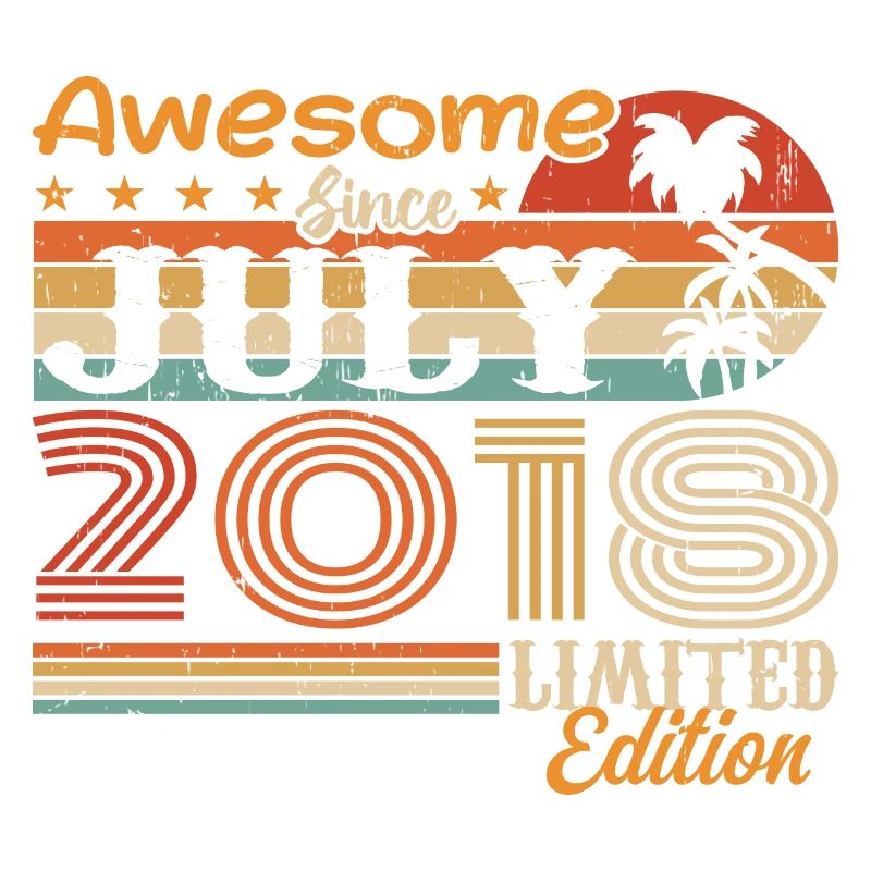 Juli 2018 Juli Geburtstagsgeschenk Juli 2018