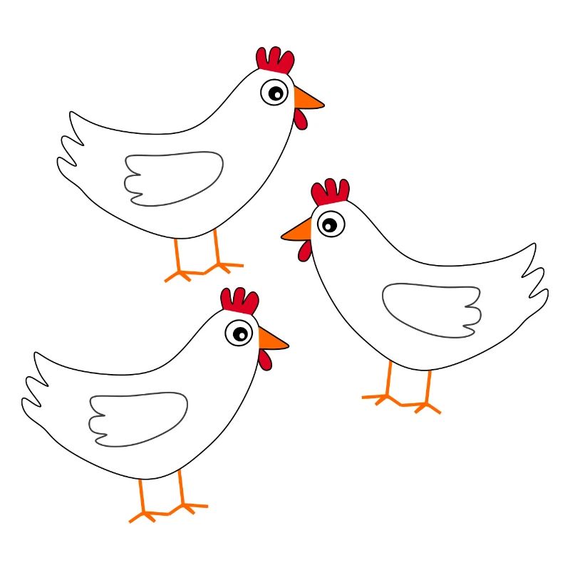 Chicken White White Chickens Hens Easter