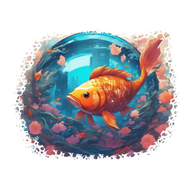 Reflets de poisson-lune