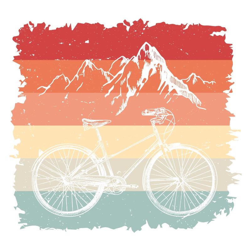 Bicycle Cyclist Wheel Retro Gift