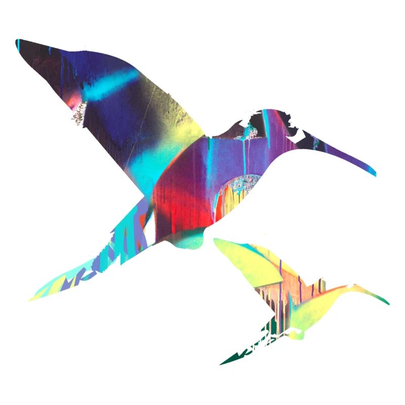Kolibri,vogel, Aquarell, Malerei, Vögel, Graffiti