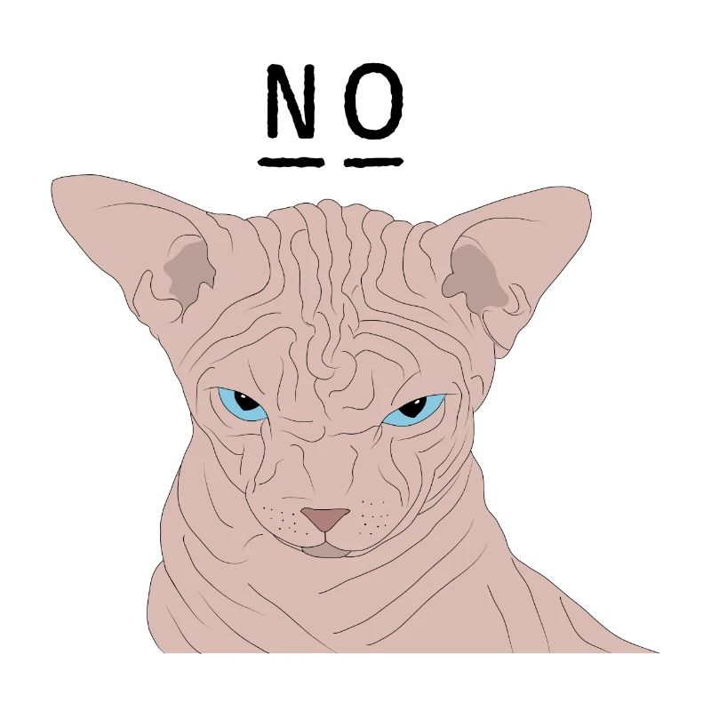 Grumpy sphynx - no