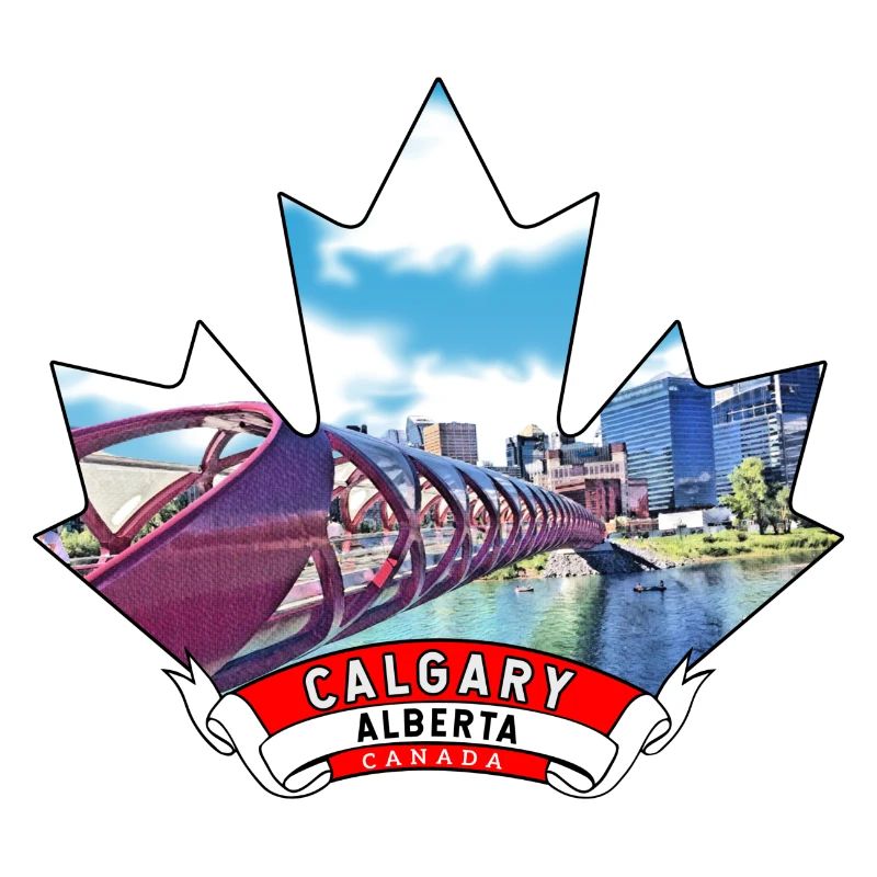 Calgary, Alberta Canada Maple Leaf
