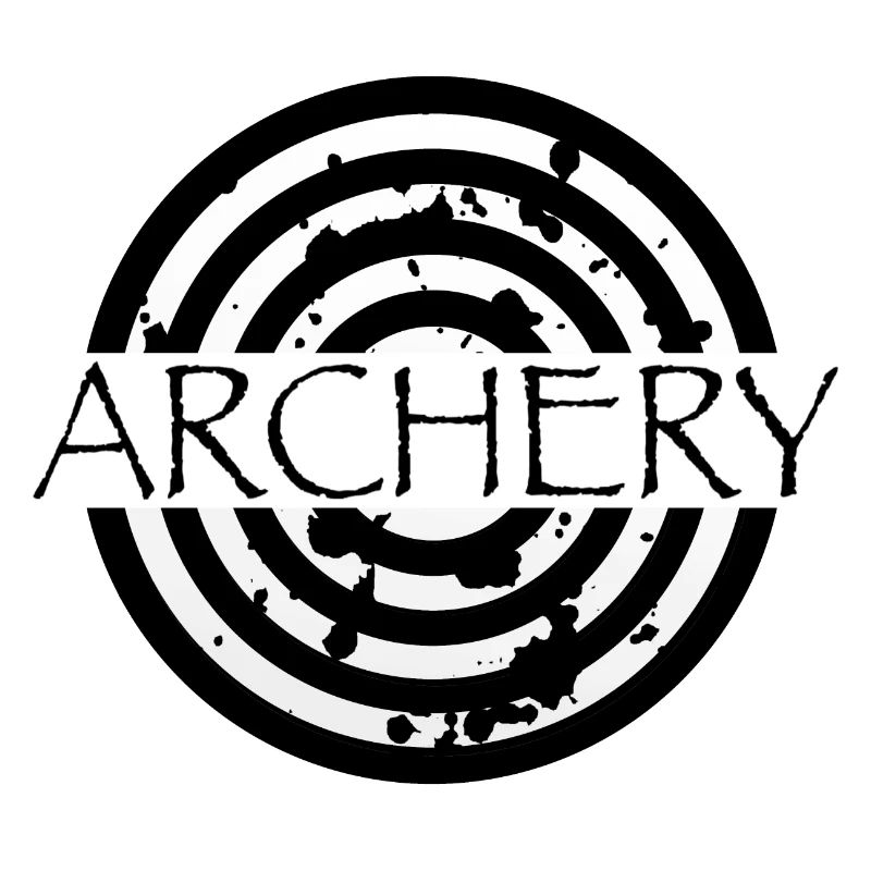 Impression de tir à l’arc avec cible. Archers
