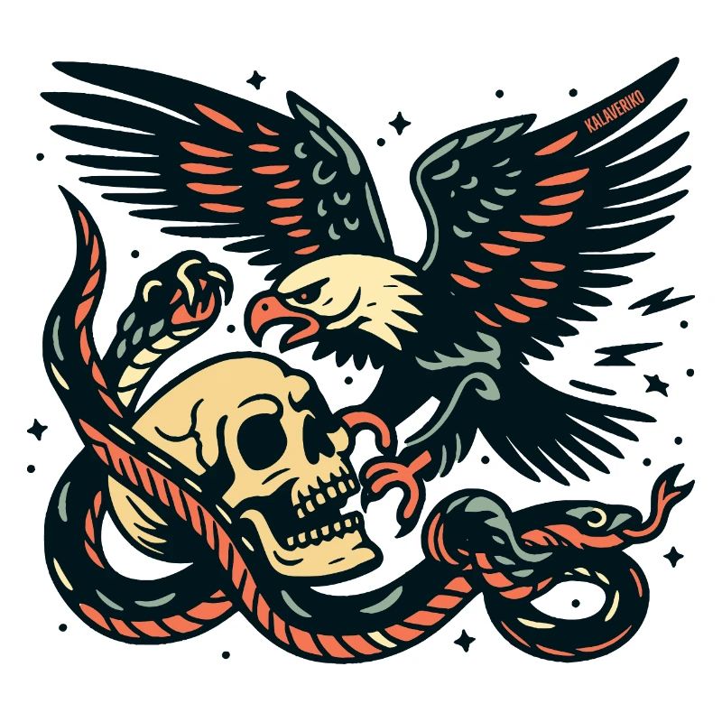 Eagle with snake