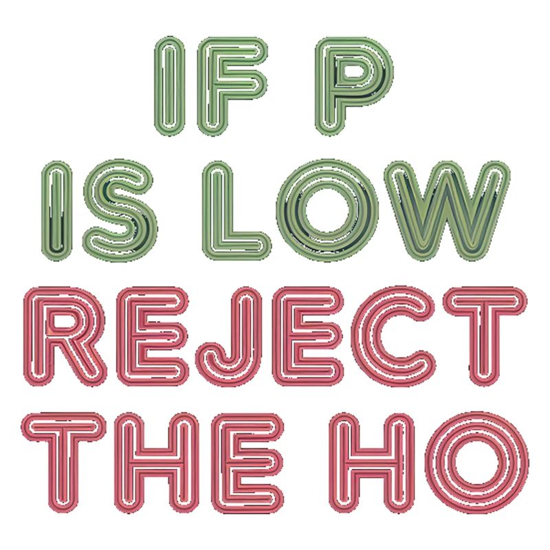If P Is Low Reject The HO 5