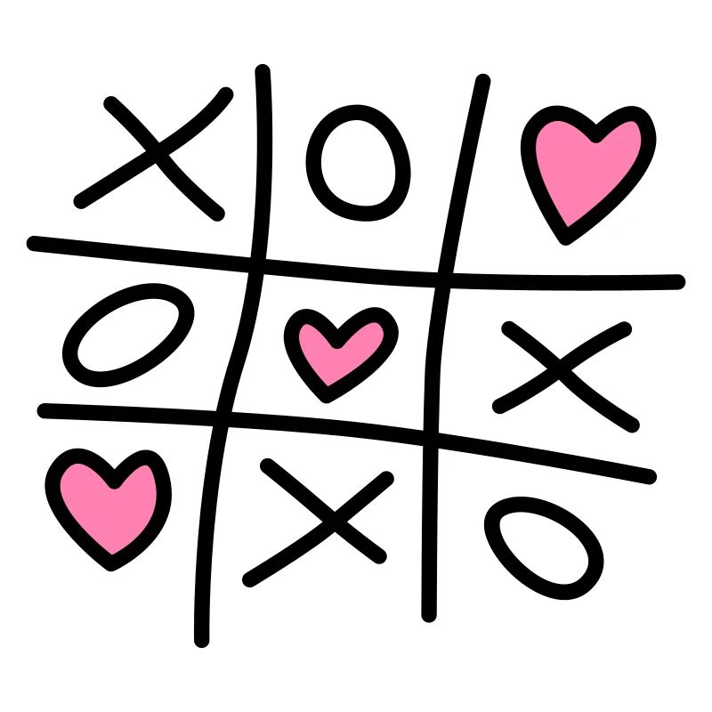 Tic-Tac-Toe mit Herzen