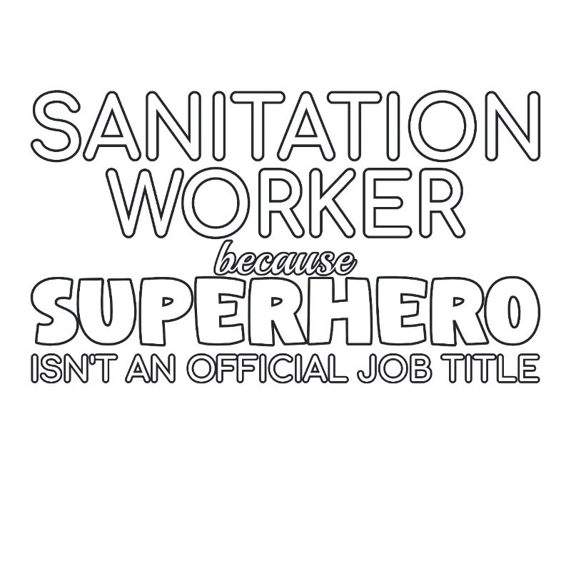 Sanitation worker Superhero
